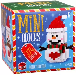 Конструктор Unicon Mini Blocks. Снеговичок 68512 / 10380024 фото