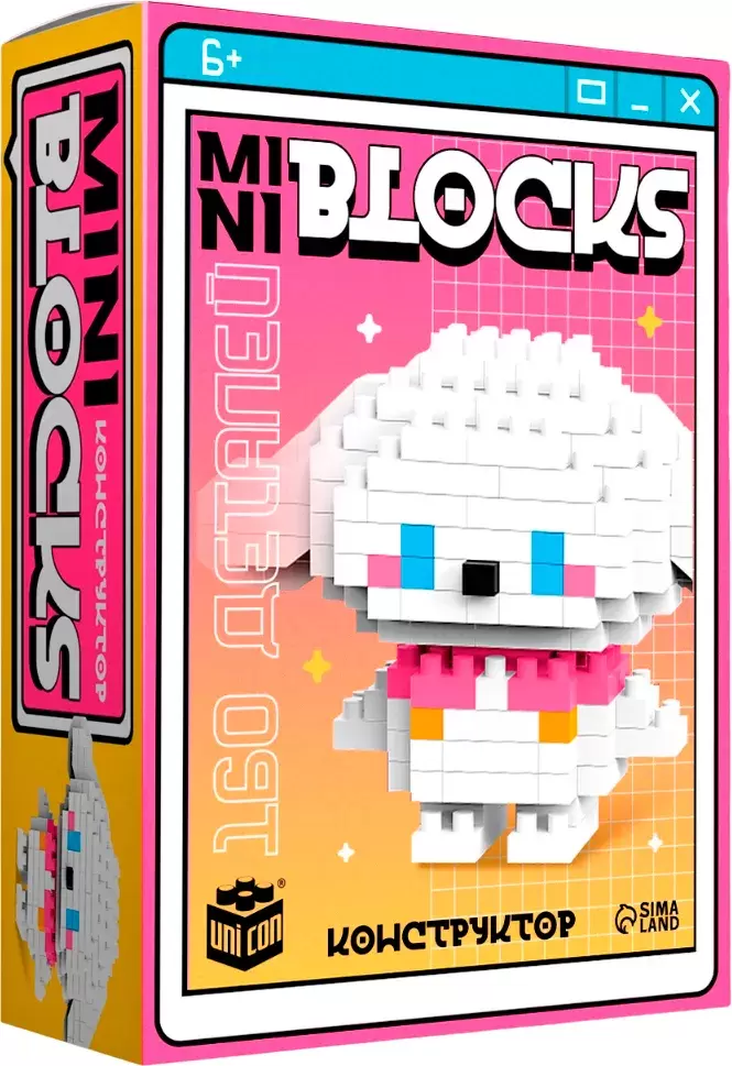 Unicon Mini Blocks. Собачка 1308-13 / 10620378 160эл