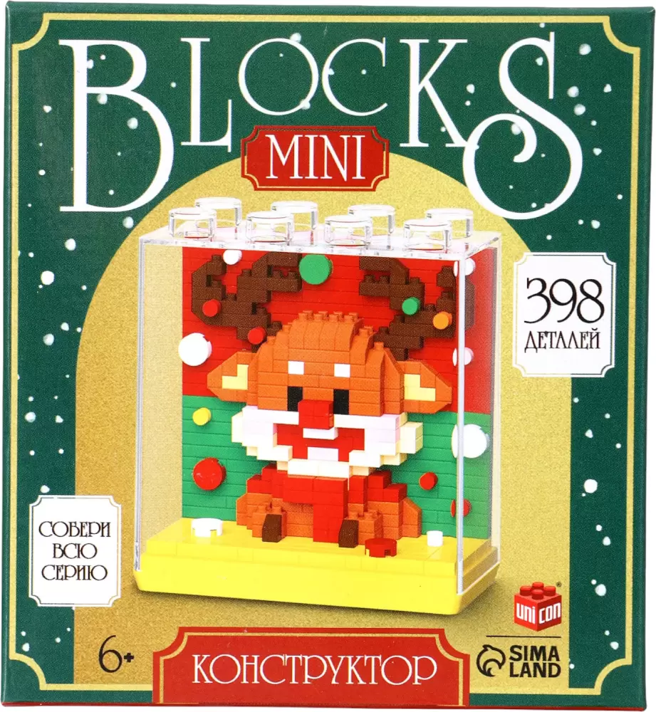 Микроконструктор Unicon Mini Blocks Олененок 7259 / 10869351 фото