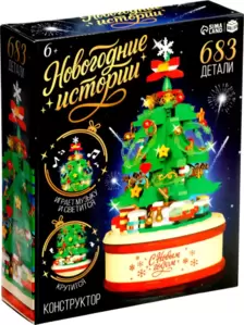 Конструктор Unicon Новогодние истории. Музыкальная елочка / 10888642 фото