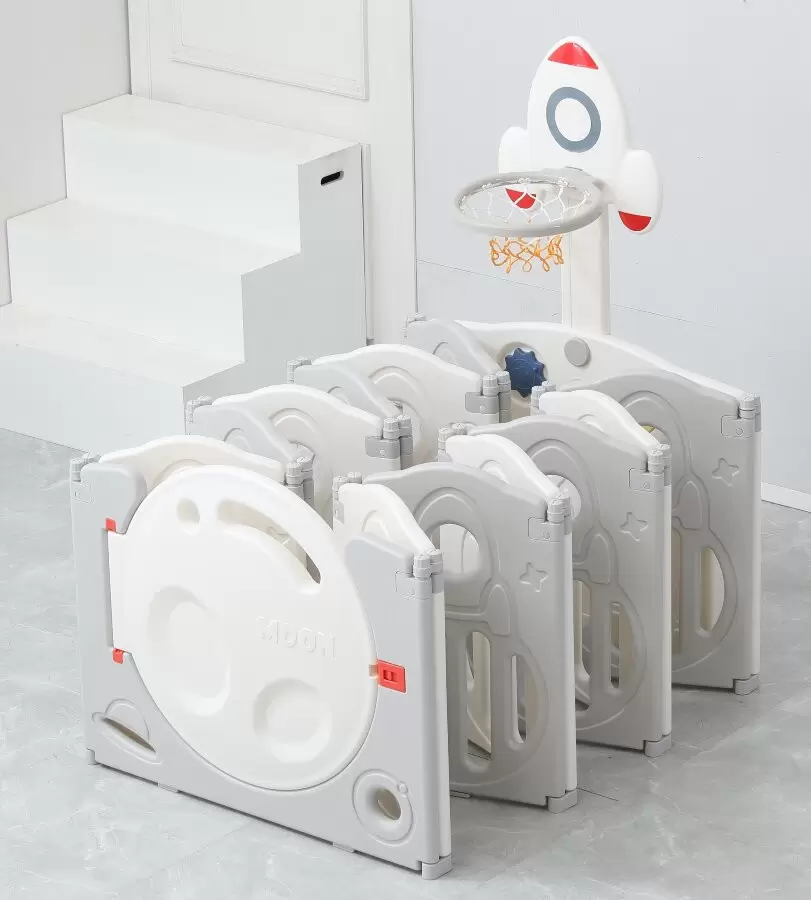 Игровой манеж UNIX Kids Supreme Space 160x160 (серый) фото