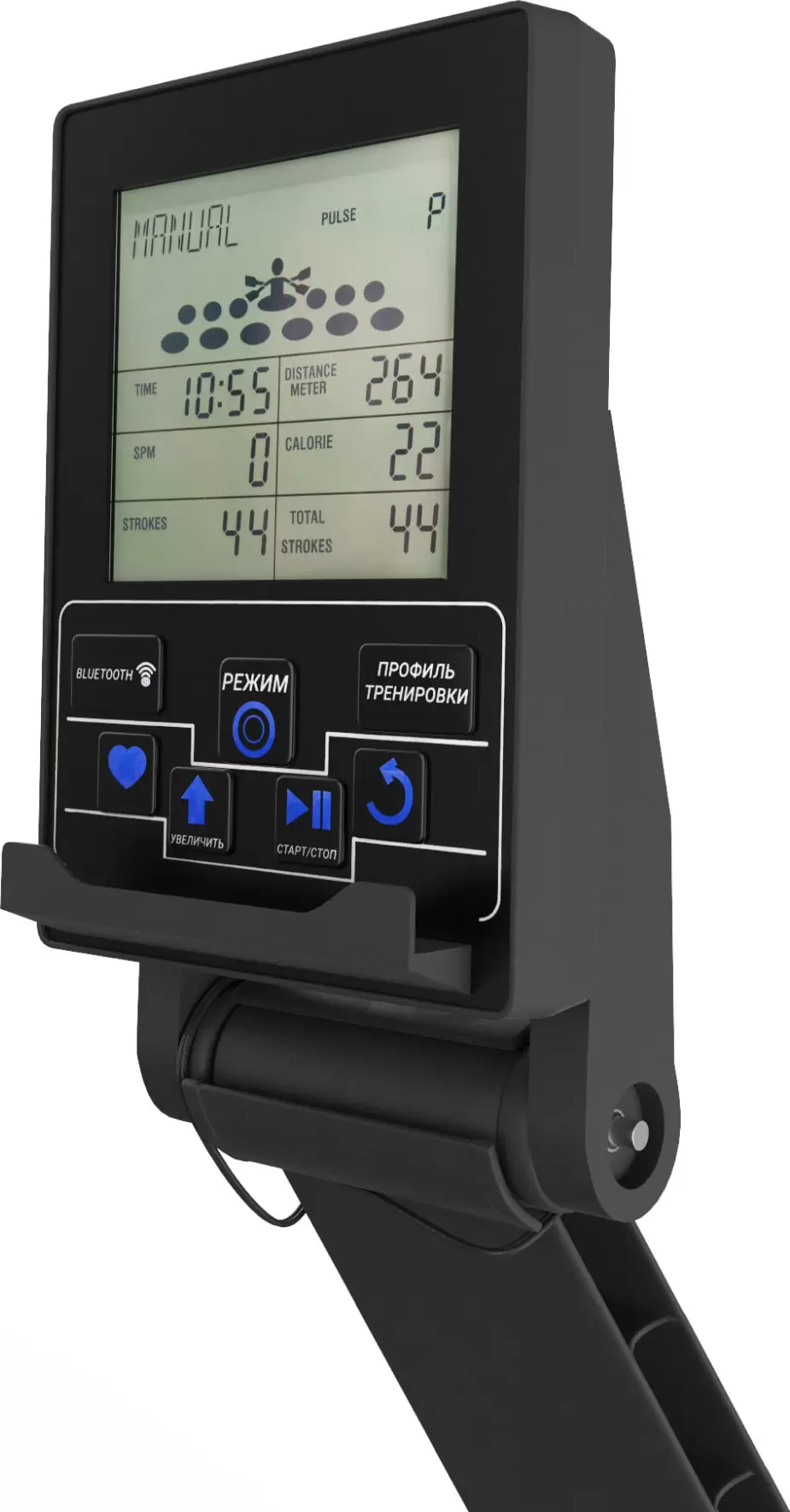 Гребной тренажер UNIXFit Pro Air Magnetic Rower-X Black фото