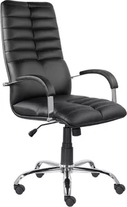 Офисное кресло UTFC Гелакси В (хром, натуральная кожа) фото