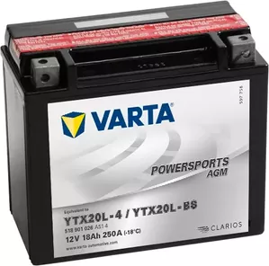 Аккумулятор VARTA Powersport AGM YTX20L-BS (518 901 026) (18Ah) фото