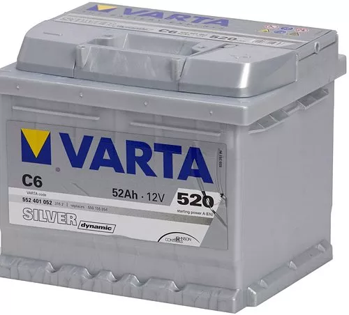 Аккумулятор VARTA SILVER Dynamic C6 552401052 (52Ah) купить недорого в  Минске, цены –