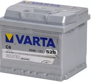 Аккумулятор VARTA SILVER Dynamic C6 552401052 (52Ah) фото