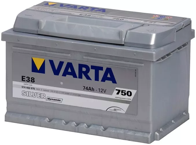 Аккумулятор VARTA SILVER Dynamic E38 574402075 (74Ah) фото