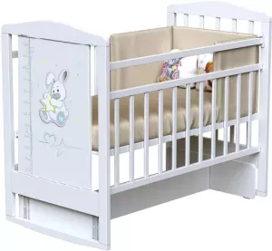 Детская кроватка VDK Dream Joe поперечный маятник (Bianco) фото