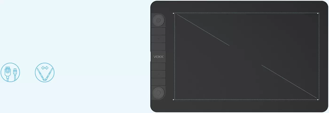 Графический планшет Veikk Creator VK1060Pro фото