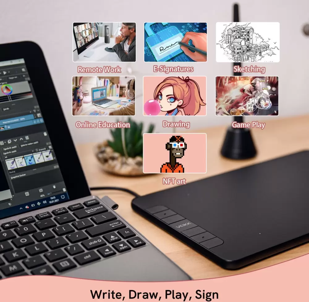 Графический планшет Veikk Creator VK640 фото