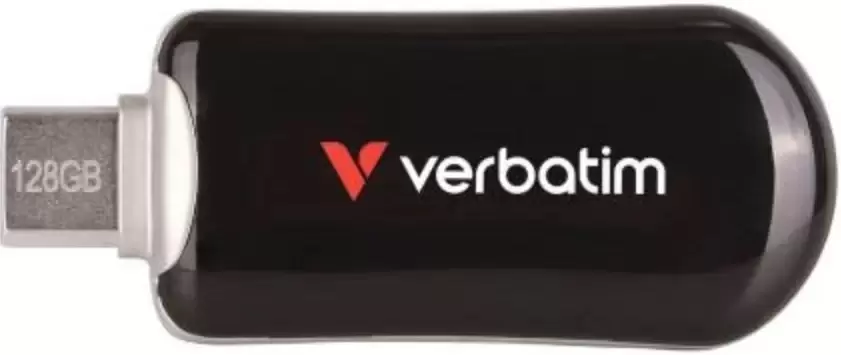 Verbatim Plectra USB-C Flash Drive Black 128GB (30225)