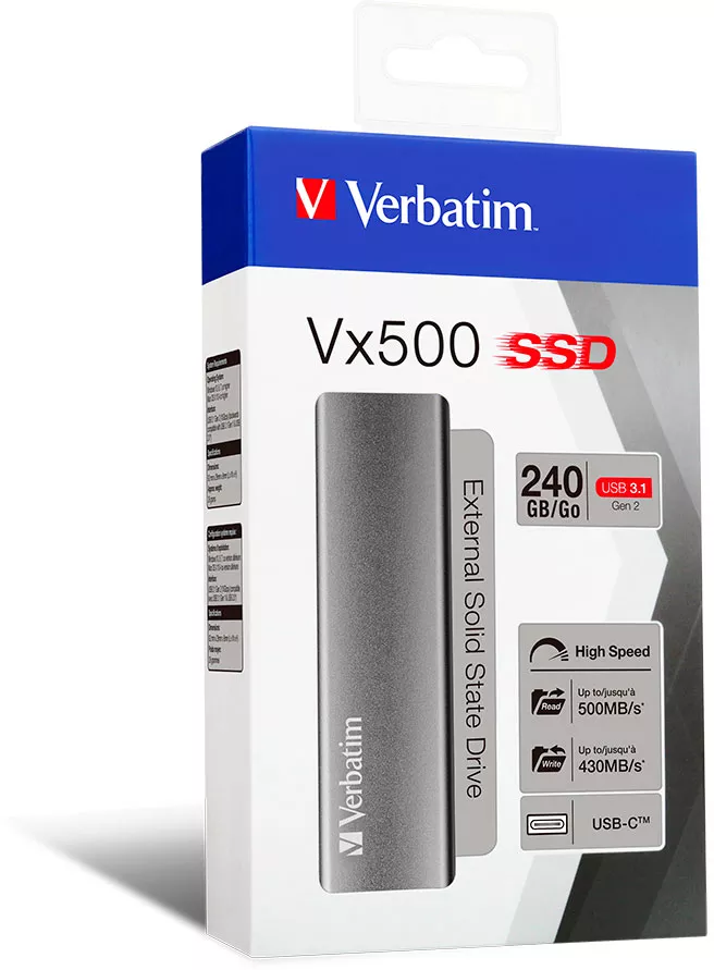 Внешний накопитель Verbatim Vx500 2TB 47454 фото