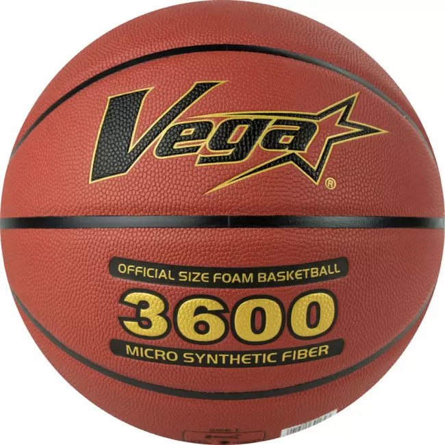 Мяч баскетбольный VEGA 3600, микрофибра, FIBA Approved, размер 7 фото