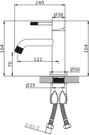 Смеситель Vieir V402511S фото