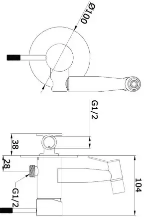 Смеситель Vieir V403553C фото