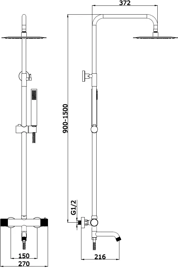 Душевая система Vieir V403561 фото