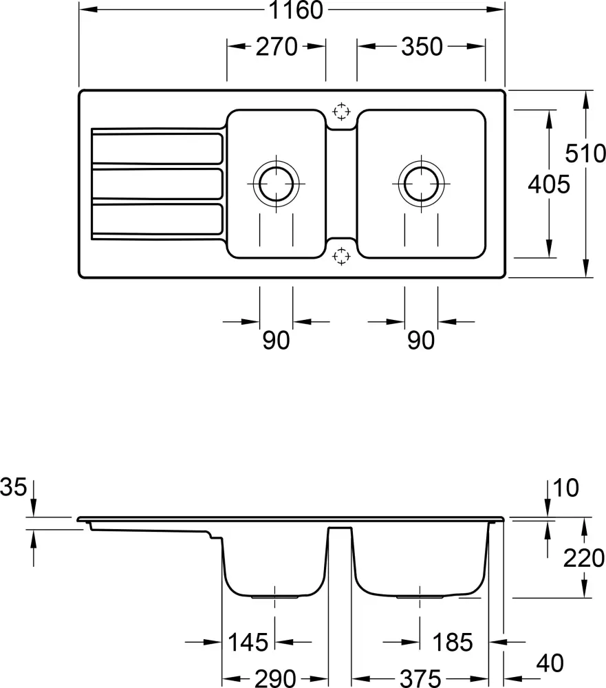 Кухонная мойка Villeroy & Boch Architectura 80 338001TR фото