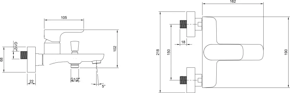 Смеситель Villeroy & Boch O.Novo TVT10400100061 фото