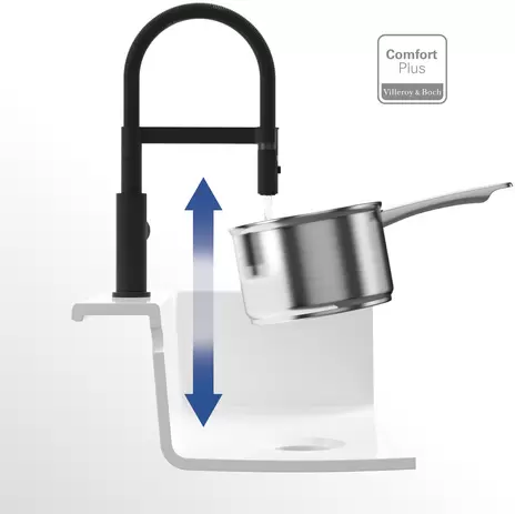 Смеситель Villeroy & Boch Steel Expert Compact 92730006 фото