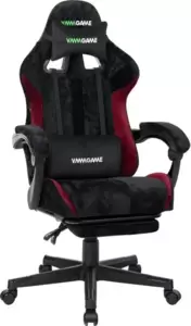 Игровое кресло VMM Game Throne Velour OT-B31-VRBKRD (черный/красный) фото
