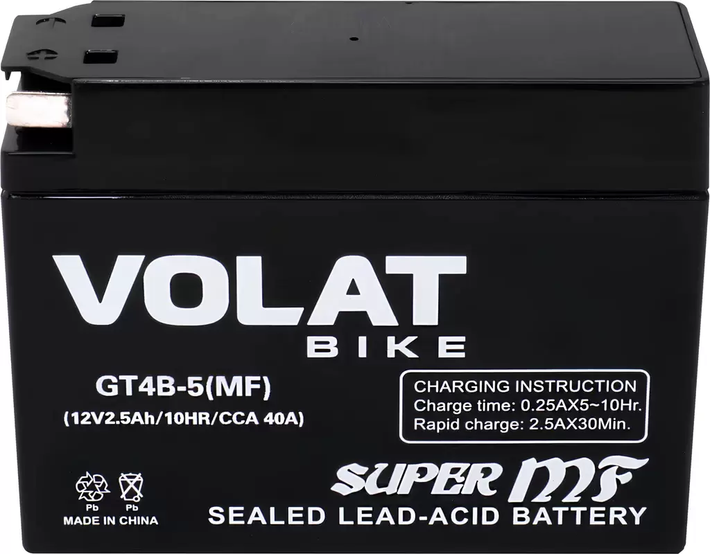 Аккумулятор Volat GT4B-5(MF) (2.5Ah) фото 2