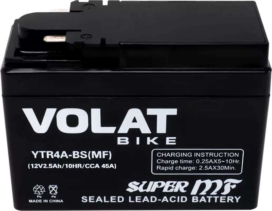 Аккумулятор Volat YTR4A-BS(MF) (2.5Ah) фото 2