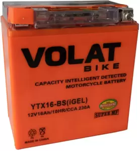 Аккумулятор Volat YTX16-BS(iGEL) (16Ah) фото