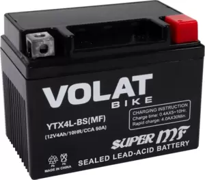 Аккумулятор Volat YTX4L-BS(MF) (4Ah) фото