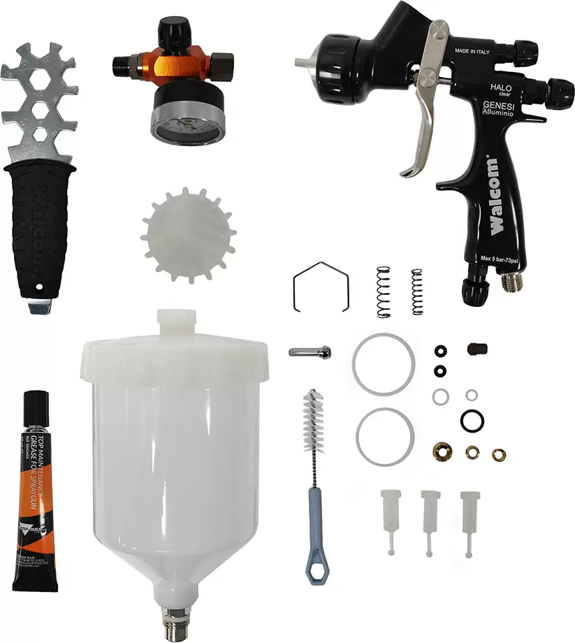 Краскораспылитель Walcom Genesi Alluminio Hte Clear 953014ACM фото 6