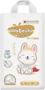 Подгузники-трусики Watashi Royal Soft 4 L 9-14 кг (56 шт)