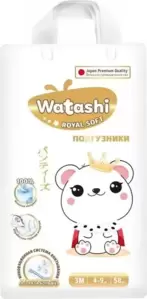 Watashi Soft 3 M 4-9 кг (58 шт)