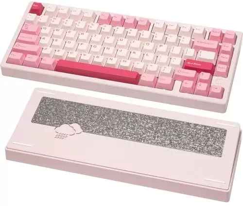 Клавиатура Wobkeys Rainy75 Pro Kailh Cocoa Linear Switch (розовый) фото 2
