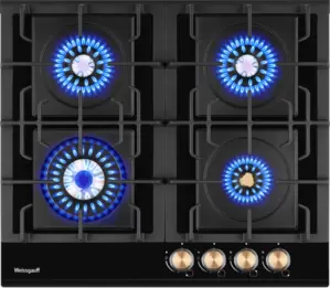 Газовая варочная панель Weissgauff HGG 641 BV Volcano Burner Nano Glass фото