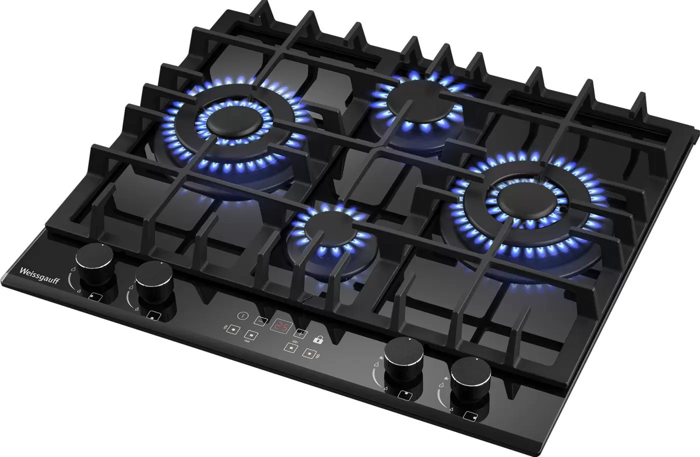 Варочная панель Weissgauff HGG 642 BGH Double Wok Timer фото
