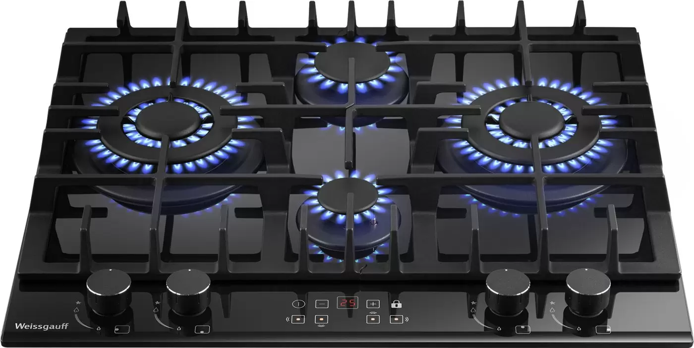 Варочная панель Weissgauff HGG 642 BGH Double Wok Timer фото