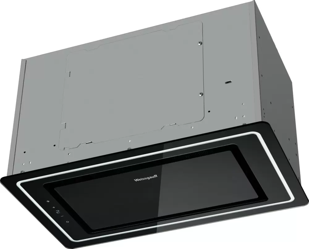 Кухонная вытяжка Weissgauff Quadra 600 Touch Black Glass фото