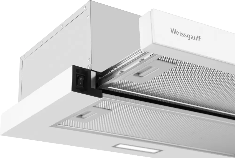 Кухонная вытяжка Weissgauff TEL 600 2M White Glass фото