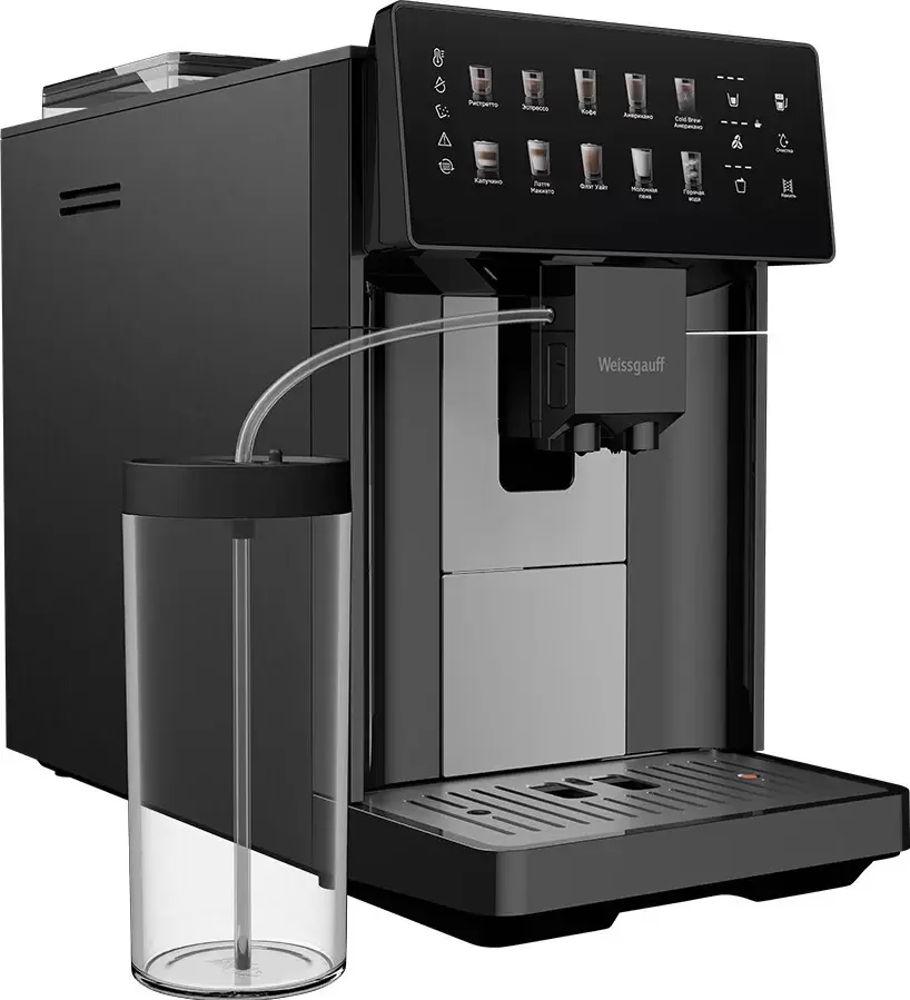 Кофемашина Weissgauff WCM-365 Automatic ColorTouch Cappuccino Nero фото 2