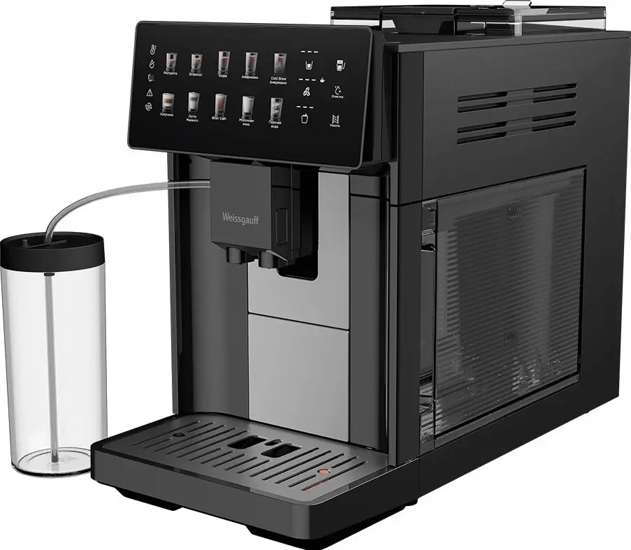 Кофемашина Weissgauff WCM-365 Automatic ColorTouch Cappuccino Nero фото 3