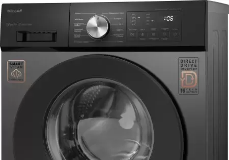 Стиральная машина Weissgauff WM 45127 Direct Drive Inverter Steam Deep Grey  фото 3