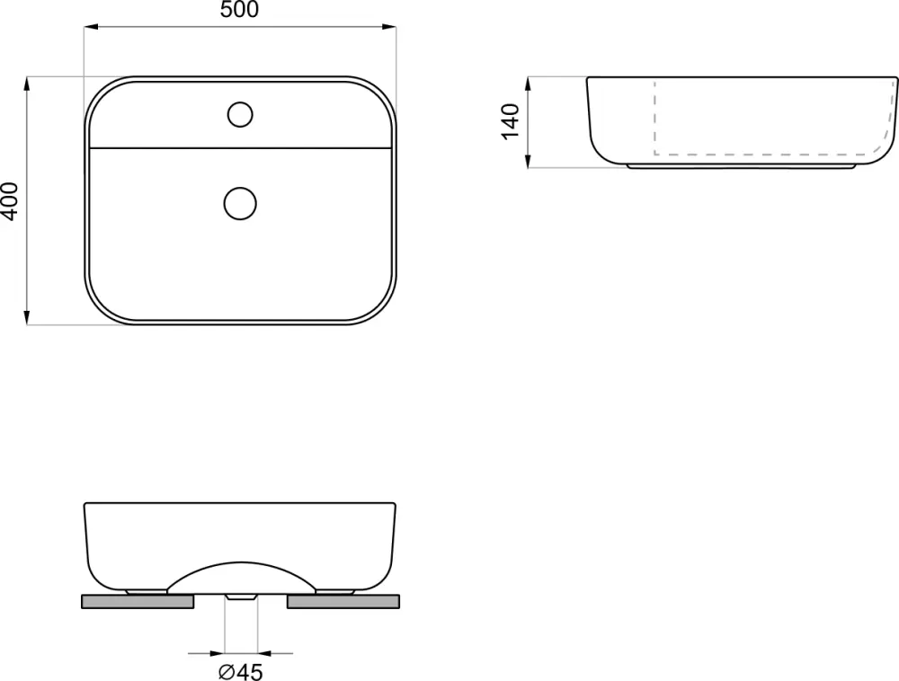 Умывальник Wellsee Preen 329706000 фото