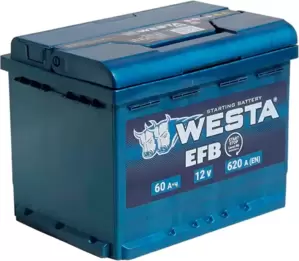 Аккумулятор WESTA EFB 6СТ-60 VLR Euro (60Ah)