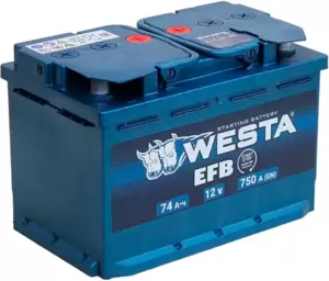 Аккумулятор WESTA EFB 6СТ-74 VLR Euro (74Ah)