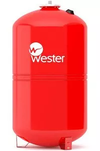 Мембранный бак для для системы отопления Wester WRV 100 фото