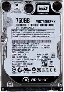 Жесткий диск Western Digital Black (WD7500BPKX) 750 Gb фото