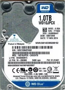 Жесткий диск Western Digital Blue (WD10JPCX) 1000 Gb фото