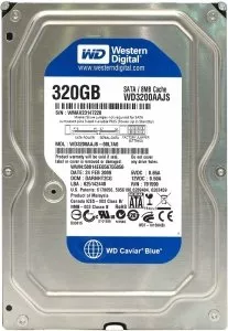 Жесткий диск Western Digital Caviar Blue (WD3200AAJS) 320 Gb фото