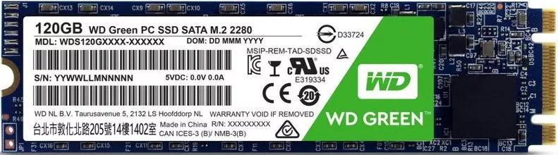 Жесткий диск SSD Western Digital Green (WDS120G1G0B) 120Gb фото