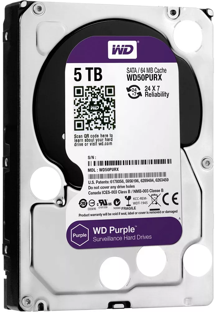 Жесткий диск Western Digital Purple (WD50PURX) 5000 Gb фото 2