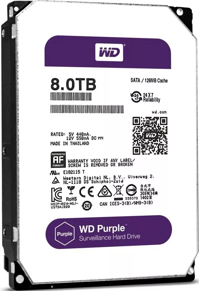 Жесткий диск Western Digital Purple (WD80PUZX) 8Tb фото 2